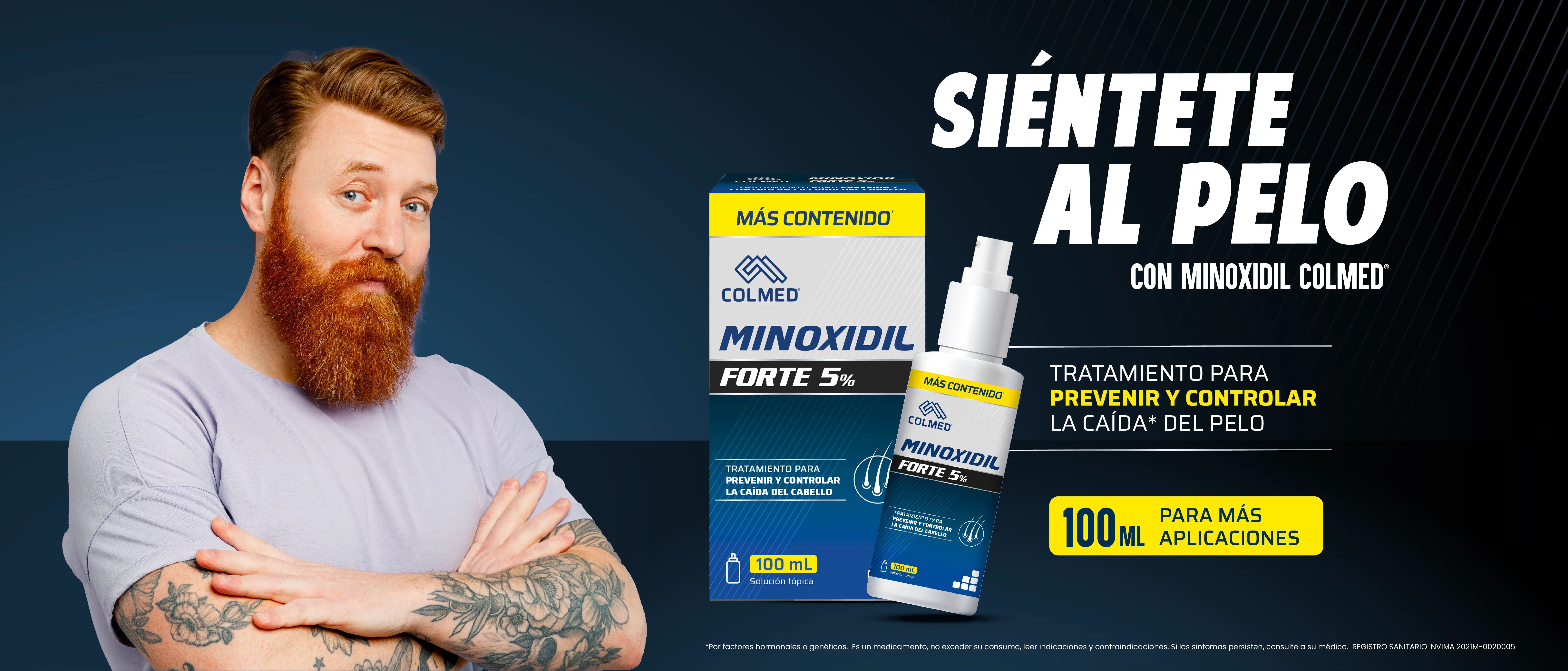 Sientete al pelo con Minoxidil